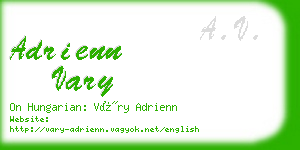 adrienn vary business card